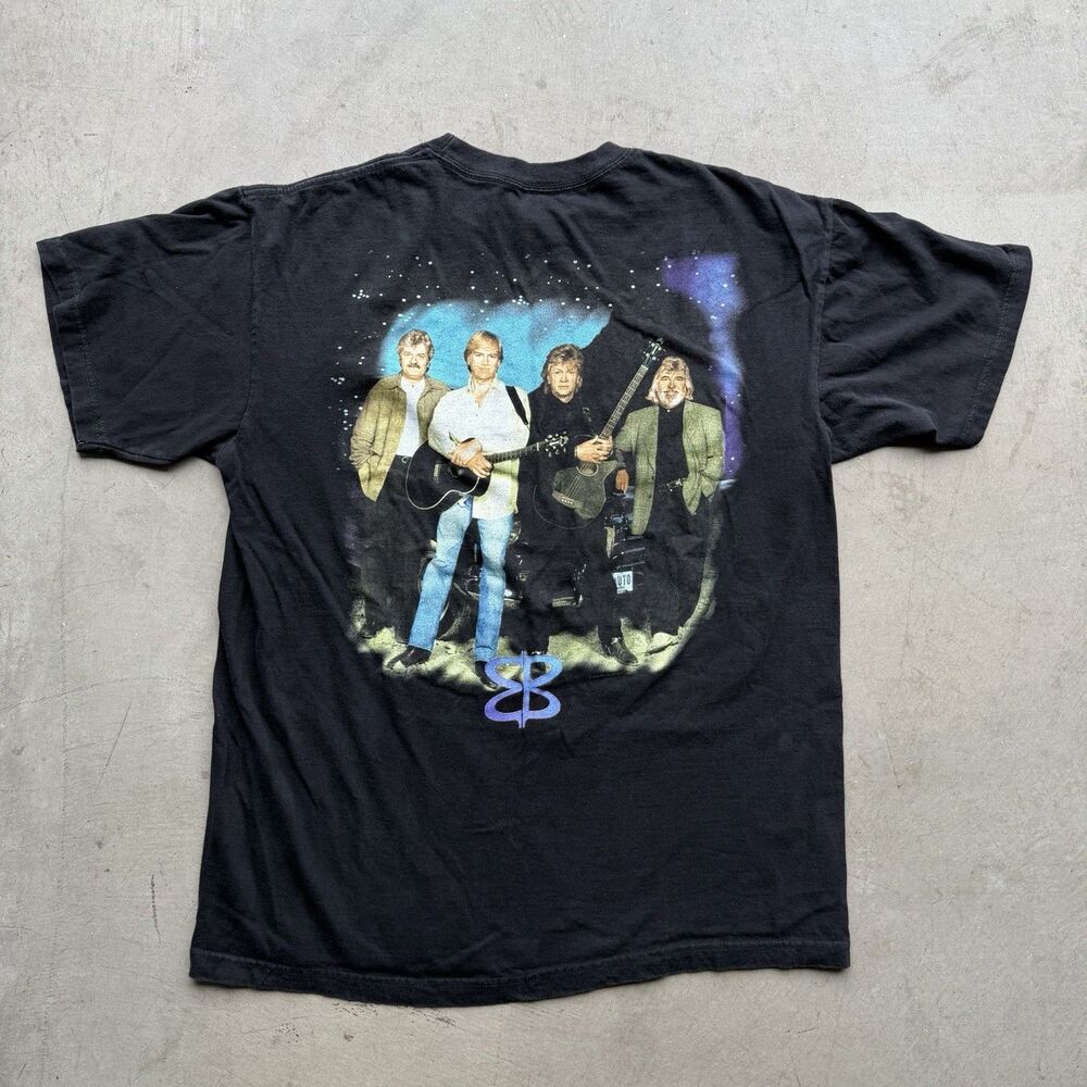 Vintage Giant Moody Blues Shirt Mens L Concert Shirt 1998 Tour 90s Band